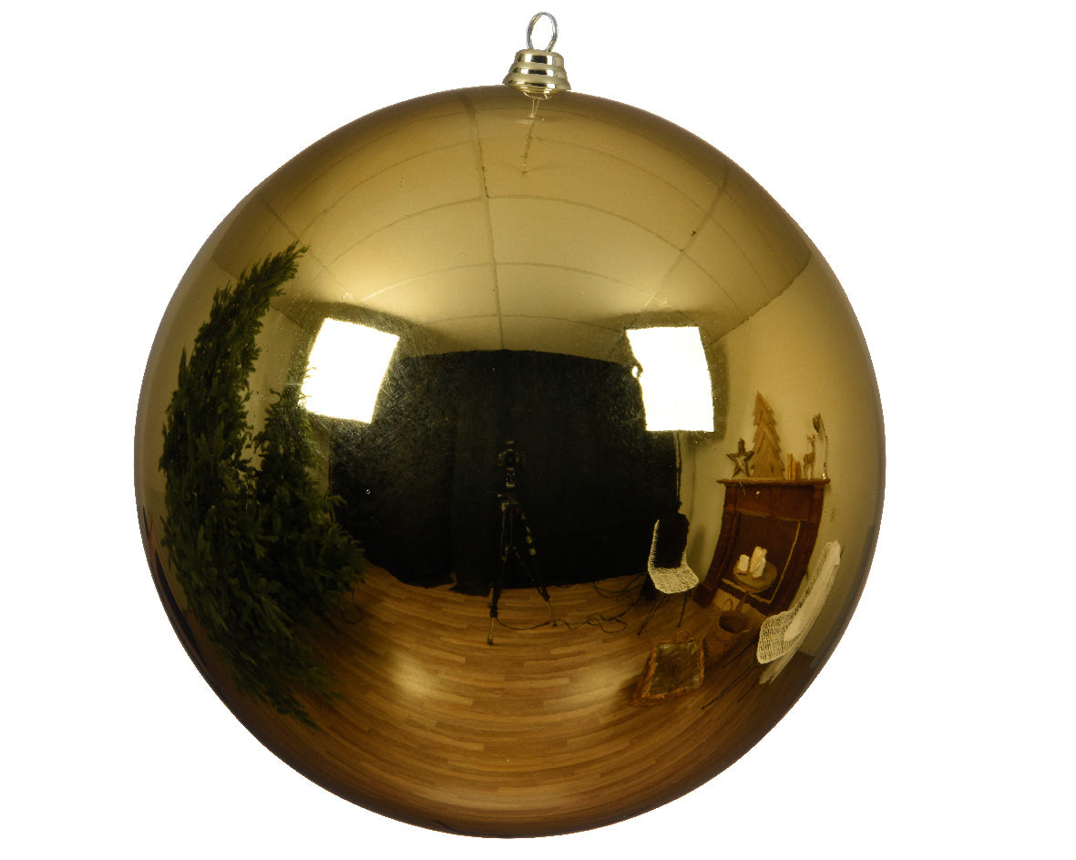 Pallina natale diametro 20cm, oro lucida Kaemingk Pallina natale diametro 20cm, oro lucida Kaemingk